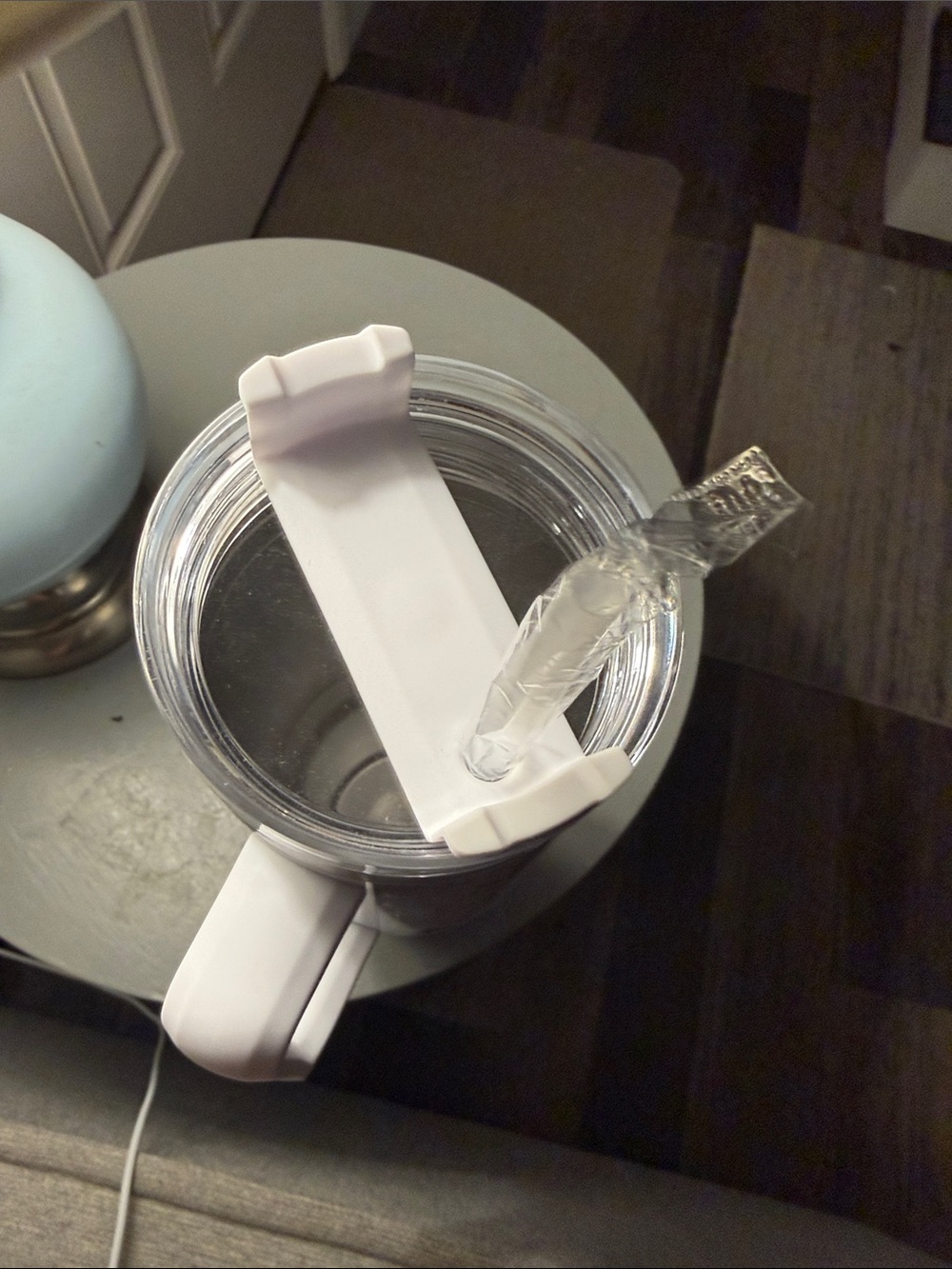 Showgirl Social Club White Travel Tumbler with Handle - Picture 4 of 6